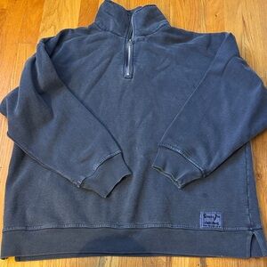 Sloppy Joe Navy Half-Zip Sweater